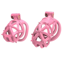 Load image into Gallery viewer, 3D Double Headed Soft Spikes Breathable Chastity Cage