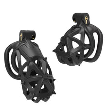 Load image into Gallery viewer, 3D Double Headed Soft Spikes Breathable Chastity Cage