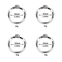 Load image into Gallery viewer, Breathable Steel Chastity Cage