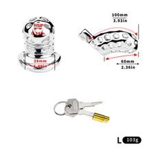 Load image into Gallery viewer, Breathable Steel Chastity Cage