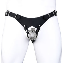 Load image into Gallery viewer, Chainmail Steel Chastity Cage with Belt - 11