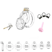Load image into Gallery viewer, Soft Mamba Chastity Cage Set pink silicone fit view
