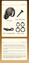 Load image into Gallery viewer, Lockink Electric Eel Estim Play Chastity Cage - info