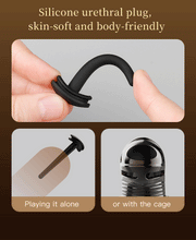 Load image into Gallery viewer, Lockink Electric Eel Estim Play Chastity Cage -urethral