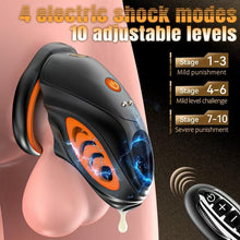 Load image into Gallery viewer, App and Remote-Controlled Silicone Electric Chastity Cage