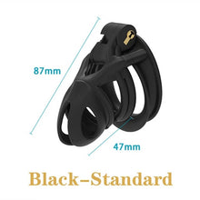 Lade das Bild in den Galerie-Viewer, Arc Mamba Chastity Cage Chastity Device with 4 Rings kit details