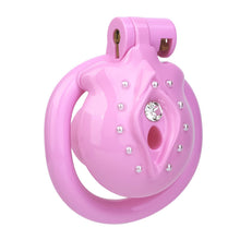 Load image into Gallery viewer, Time Tide Gem-Accented Flat ABS Chastity Cage