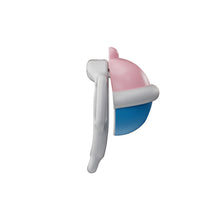 Afbeelding in Gallery-weergave laden, Blue and pink bell-shaped chastity cage side view