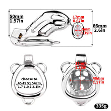 Load image into Gallery viewer, Steel Mamba Chastity Cage 2026 Edition front view