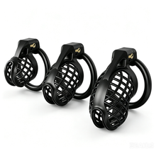 Load image into Gallery viewer, Black Mesh ABS Chastity Cage