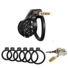 Load image into Gallery viewer, Black Mesh ABS Chastity Cage