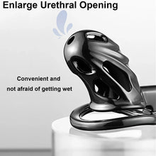 Load image into Gallery viewer, Black Metal Chastity Cage