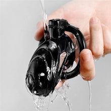 Load image into Gallery viewer, Black Metal Chastity Cage