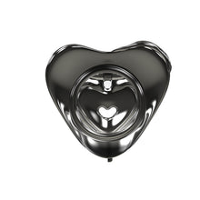 Load image into Gallery viewer, Rear illustration of Black Spade flat plate resin chastity cage