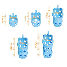 Load image into Gallery viewer, Blue Hole Mamba Chastity Cage 1.77 To 4.13 Inches Long - Only Cage Part vented design front view