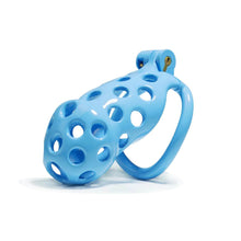Load image into Gallery viewer, Blue Hole Mamba Chastity Cage Kit 1.77 To 4.13 Inches Long 2026 Edition lock and ring details