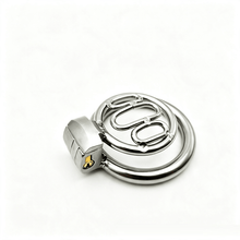 Load image into Gallery viewer, Breathable Flat Stainless Steel Chastity Cage in alternate gallery view 2