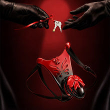Lade das Bild in den Galerie-Viewer, Red and Black Butterfly Wing Resin Chastity Belt