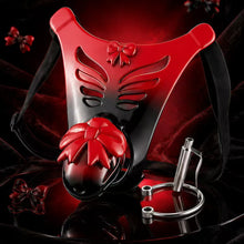 Lade das Bild in den Galerie-Viewer, Red and Black Butterfly Wing Resin Chastity Belt