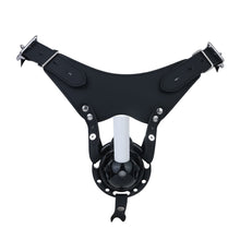 Afbeelding in Gallery-weergave laden, Black vibrating Candy Heart chastity cage with black waist belt