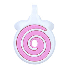 Load image into Gallery viewer, Pink spiral front plate detail