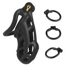 Load image into Gallery viewer, Cobra 2.0 Male Chastity Device With 4 Arc Rings