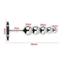 Load image into Gallery viewer, CC91 New Metal Anal Toy Stainless Steel Butt Plug Booty anal Beads Drop