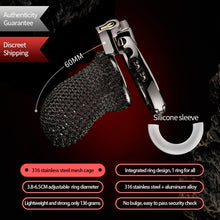 Load image into Gallery viewer, Chainmail Chastity Cage Adjustable