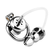 Load image into Gallery viewer, Special Chastity Cage With Butt Plug