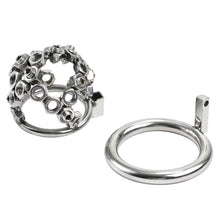 Load image into Gallery viewer, Bolted Chastity Cage with Spikes