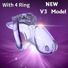 Load image into Gallery viewer, Chastity Cock Cage V3 3.23 inches, 3.82 inches, 4.02 inches, and 4.33 inches long