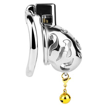 Lade das Bild in den Galerie-Viewer, Cloud Bell Metal Chastity Cage L cage side profile