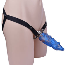 Load image into Gallery viewer, Inverted Chastity Cage - Cock Block Device With Monster Dildo