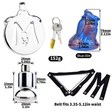 Load image into Gallery viewer, Inverted Chastity Cage - Cock Block Device With Monster Dildo