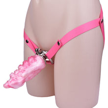 Load image into Gallery viewer, Inverted Chastity Cage - Cock Block Device With Monster Dildo