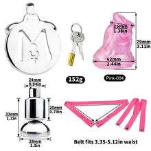Load image into Gallery viewer, Inverted Chastity Cage - Cock Block Device With Monster Dildo