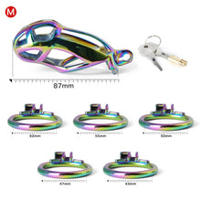 Load image into Gallery viewer, Stainless Steel MAMBA Colorful Chastity Cage