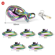 Load image into Gallery viewer, Stainless Steel MAMBA Colorful Chastity Cage