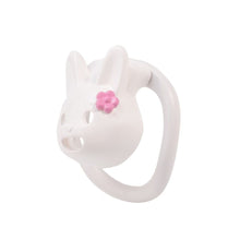 Load image into Gallery viewer, Flower-Adorned Rabbit Resin Chastity Cage