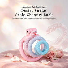 Load image into Gallery viewer, Snake Scale Resin Chastity Cage with Optional Belt