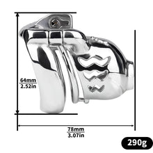 Load image into Gallery viewer, Dolphin Chastity Cage With PA Piercing-9