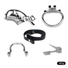 Load image into Gallery viewer, Dolphin Steel Chastity Cage with Anti-ring Removable - 2