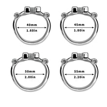 Load image into Gallery viewer, Dolphin Steel Chastity Cage with Anti-ring Removable - ring size