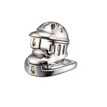 Load image into Gallery viewer, Double Locking Stainless Steel Chastity Cage in alternate gallery view 3