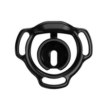 Load image into Gallery viewer, Black Eclipse Dome chastity cage rear view showing the inner cup and frame