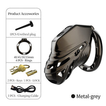 Load image into Gallery viewer, Electric Eel Estim Play Chastity Cage -6