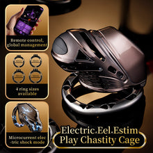 Load image into Gallery viewer, Electric Eel Estim Play Chastity Cage -2