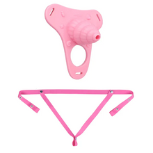 Load image into Gallery viewer, Fantasy Pink Conch Chastity Cage with Belt 16