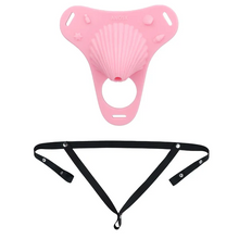 Load image into Gallery viewer, Fantasy Pink Conch Chastity Cage with Belt 21