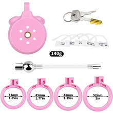 Load image into Gallery viewer, Flat Chastity Cage with Detchable Ball Catheter-3
